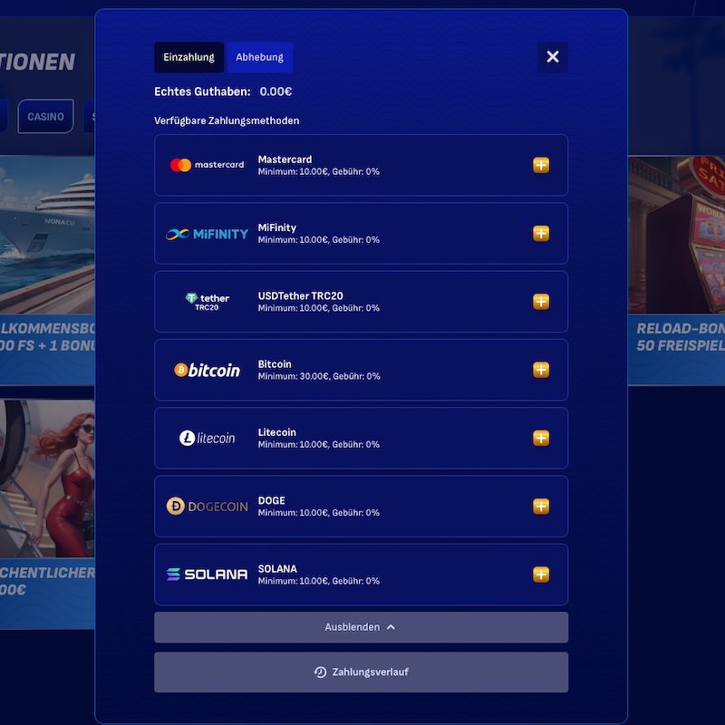 Wonaco Deutschland: Alle wichtigen Informationen zu Wonaco Freispiele und - overview